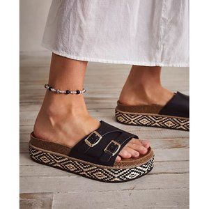 Free People Black Platform Sandals